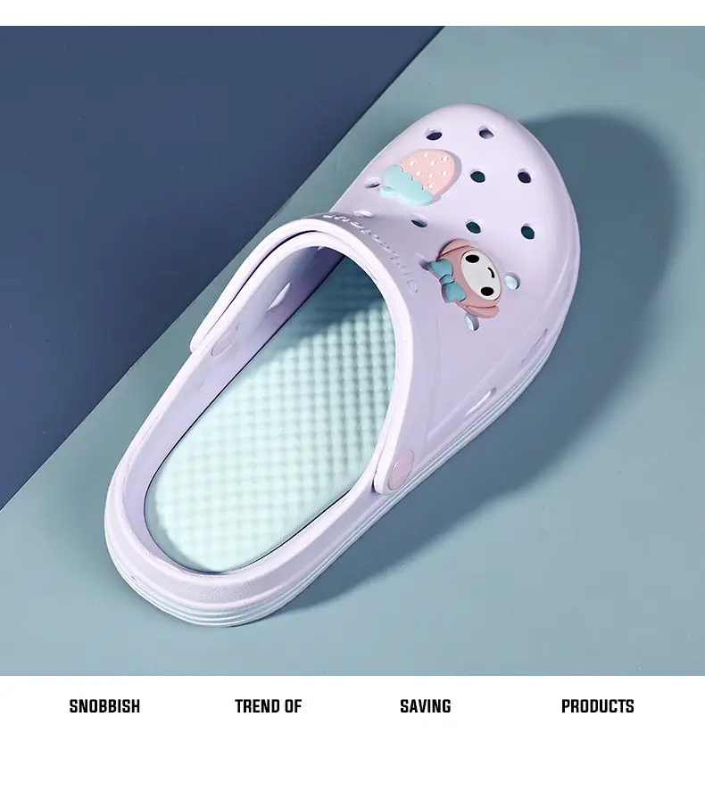 Cross-border Garden Shoe Lace Shoes Flower Hole Shoes Stomp Feeling Soft Sole Heightening Sandals Outdoor Non-slip Beach Shoes Nursing Shoes — feature 22