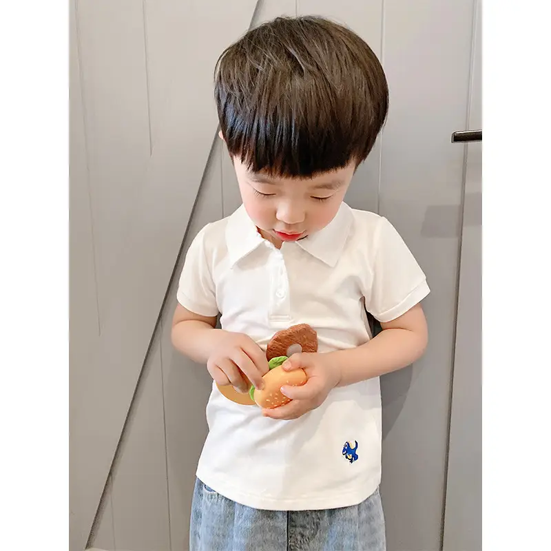 Children's Cotton Polo T-Shirts Set of 3 - Image 8