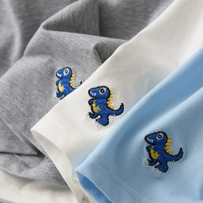 Children's Cotton Polo T-Shirts Set of 3 - Image 10