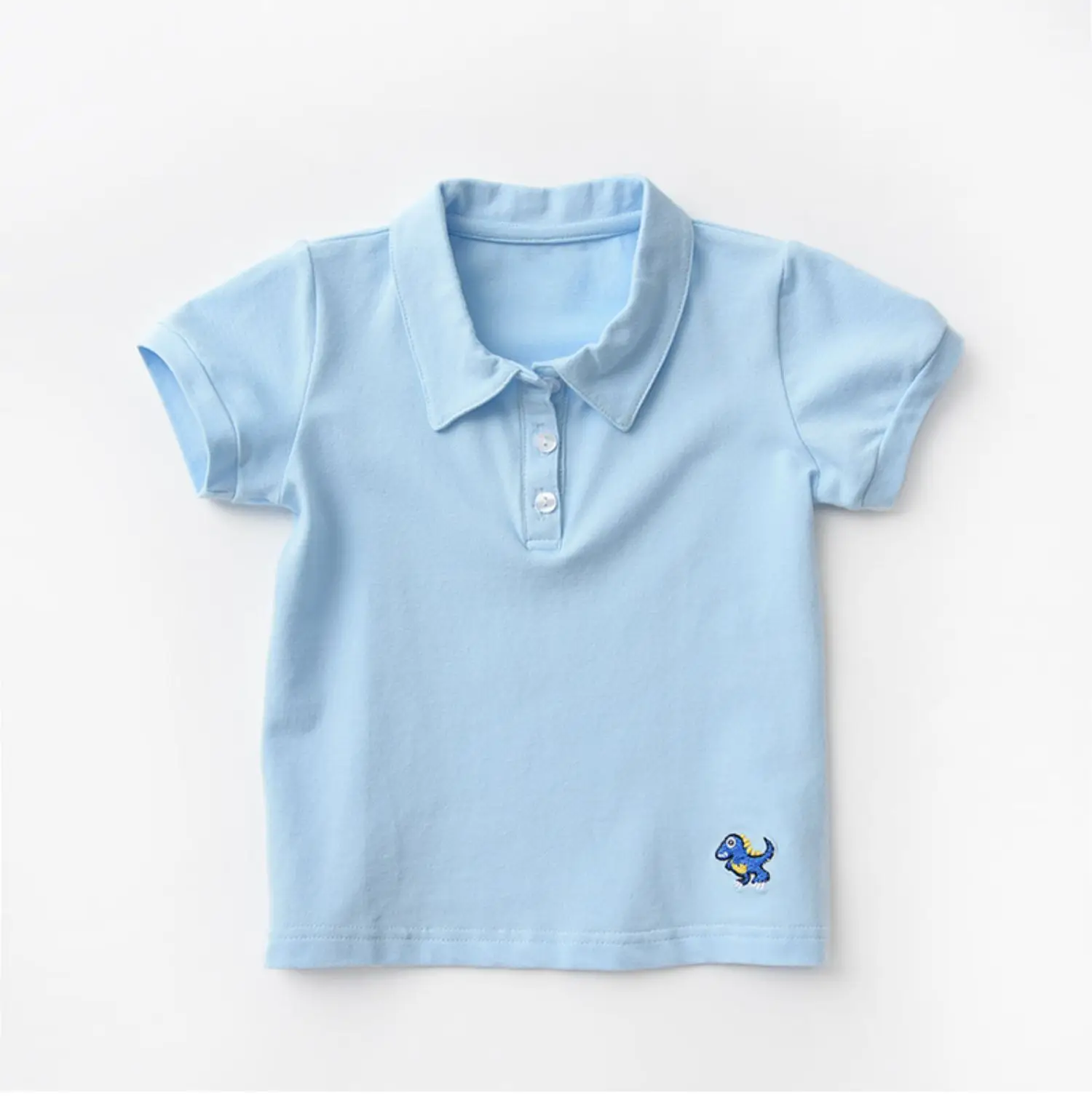 Children's Cotton Polo T-Shirts Set of 3 — feature 10