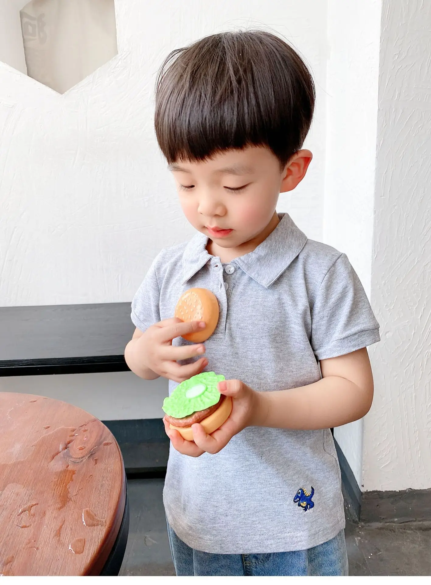 Children's Cotton Polo T-Shirts Set of 3 — feature 4