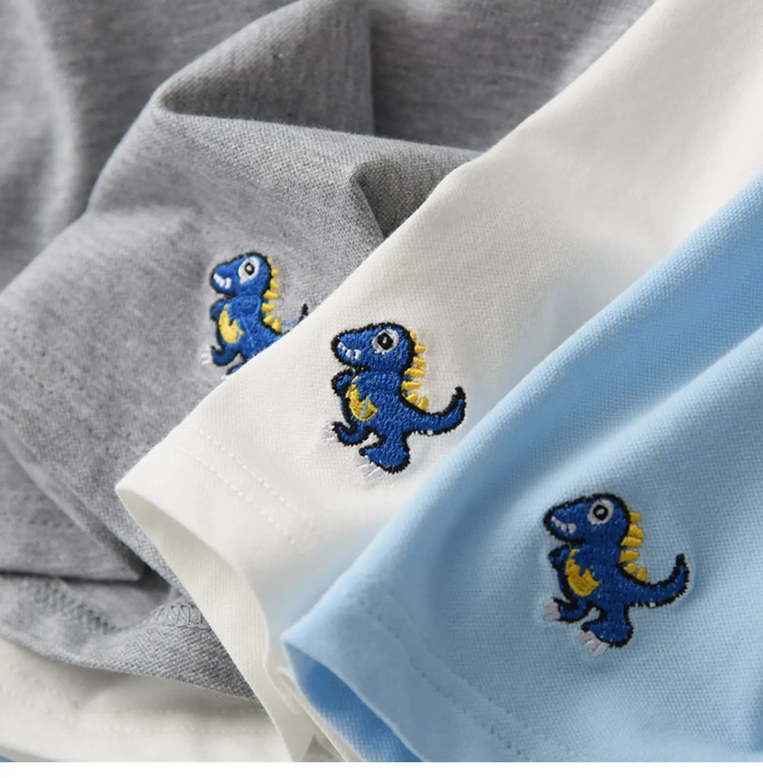 Children's Cotton Polo T-Shirts Set of 3 — feature 8