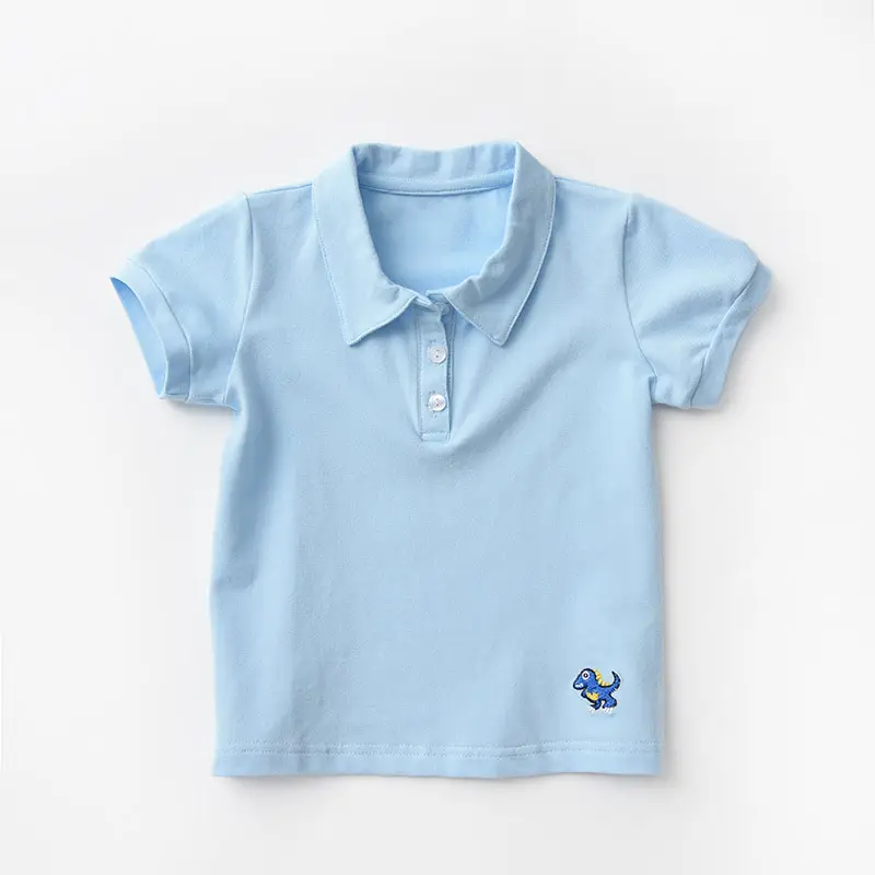 Children's Cotton Polo T-Shirts Set of 3 - Image 2