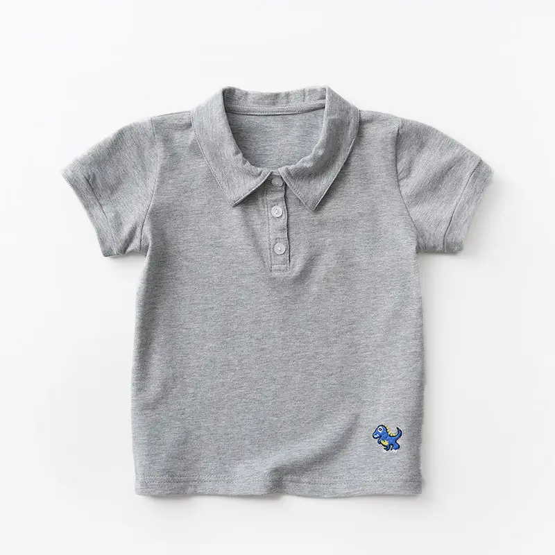 Children's Cotton Polo T-Shirts Set of 3 - Image 3