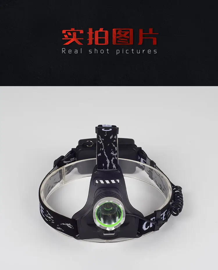 Rechargeable Outdoor Headlamp with Strong LED Light — feature 1