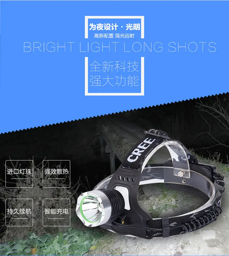 Rechargeable Outdoor Headlamp with Strong LED Light — feature 22