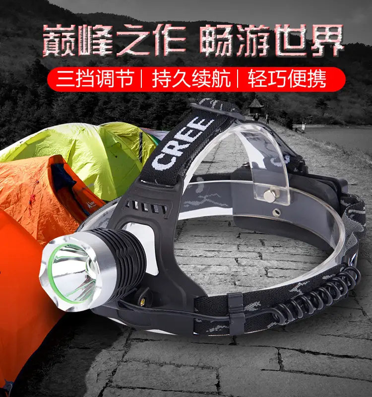 Rechargeable Outdoor Headlamp with Strong LED Light — feature 23