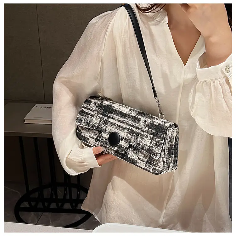 Women Embroidered Jacquard Shoulder Bag Red Strap — feature 13