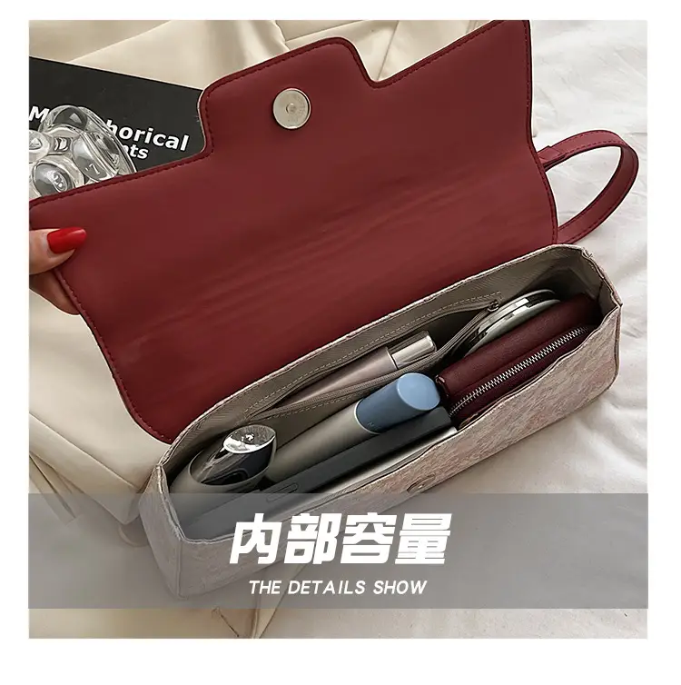 Women Embroidered Jacquard Shoulder Bag Red Strap — feature 9