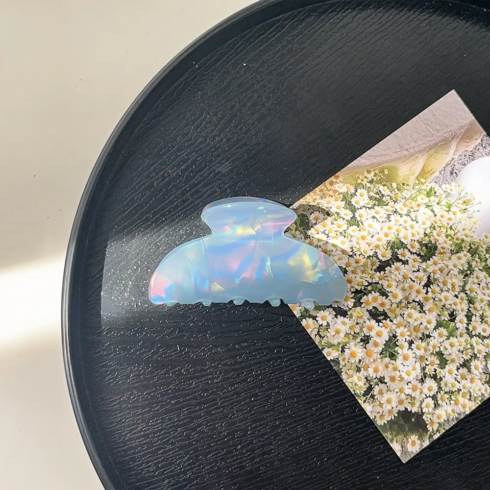 South Korea Dongdaemun New Hairpin Female Ins Acrylic High Sense Back Head Updo Shark Clip Simple Grip - Image 2