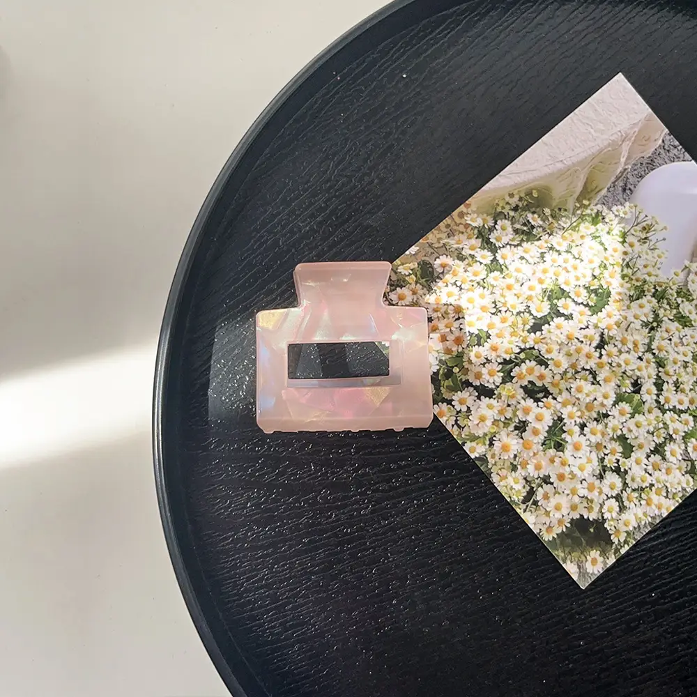 South Korea Dongdaemun New Hairpin Female Ins Acrylic High Sense Back Head Updo Shark Clip Simple Grip - Image 22