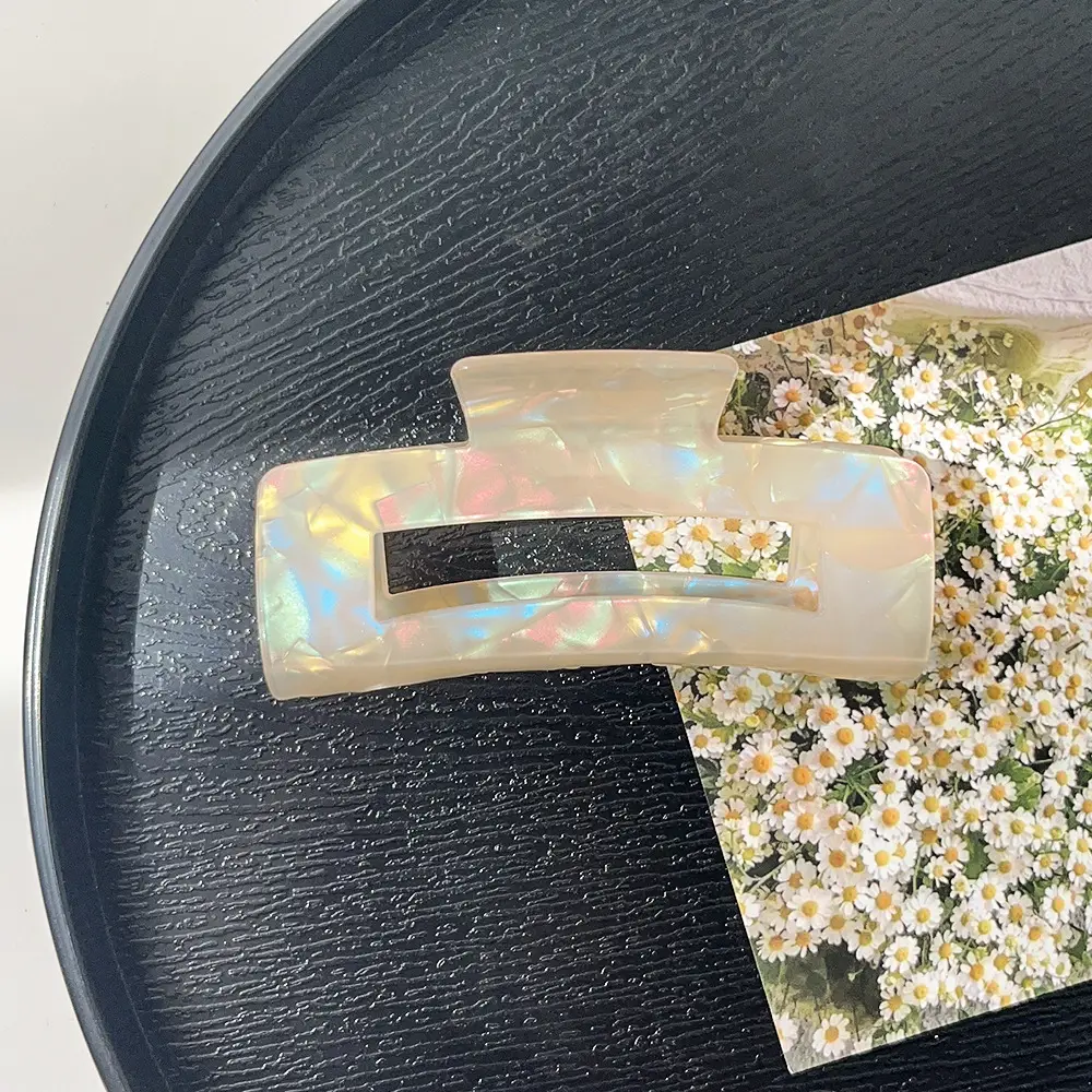 South Korea Dongdaemun New Hairpin Female Ins Acrylic High Sense Back Head Updo Shark Clip Simple Grip - Image 35