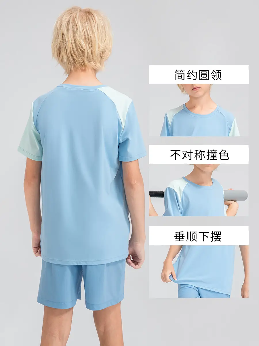 Boys Light Blue Loose Sleeve T-Shirt 33214 - Image 6
