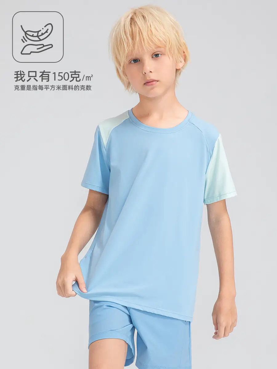 Boys Light Blue Loose Sleeve T-Shirt 33214 - Image 9