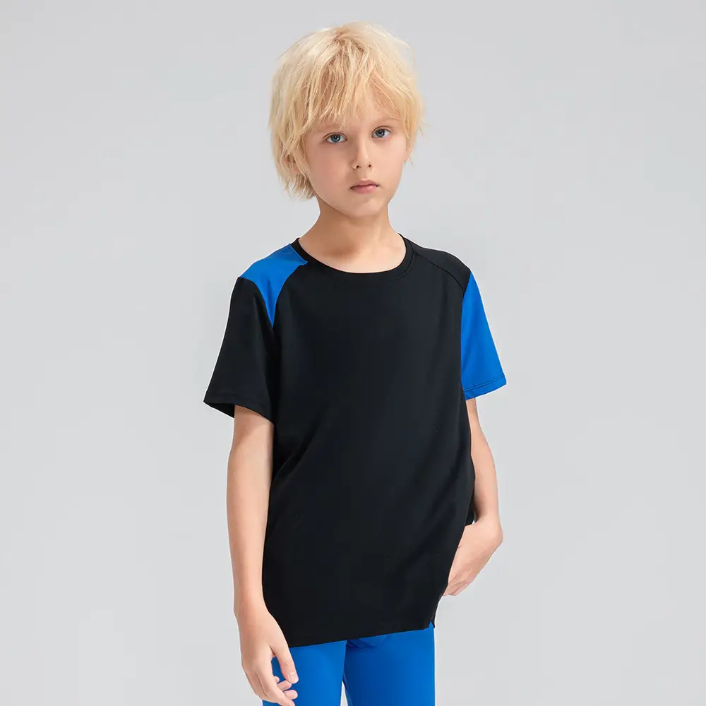 Boys Light Blue Loose Sleeve T-Shirt 33214 - Image 2