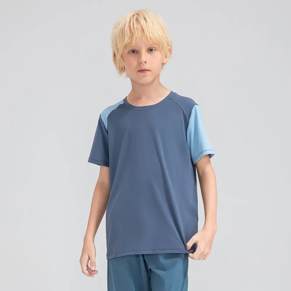 Boys Light Blue Loose Sleeve T-Shirt 33214 - Image 4
