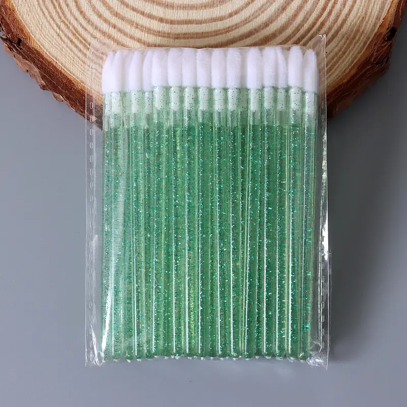 Pink Glitter Eyelash & Lip Glaze Brush Set - Image 5