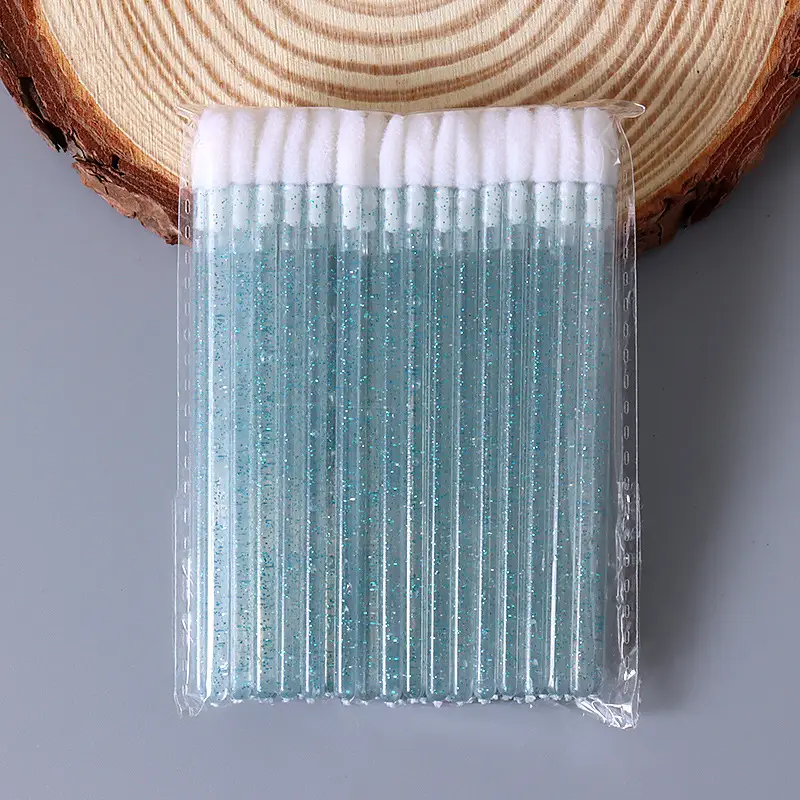 Pink Glitter Eyelash & Lip Glaze Brush Set - Image 7