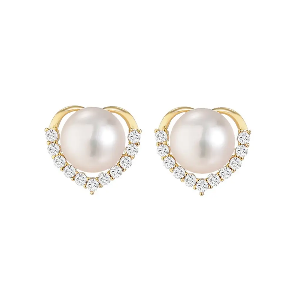 S925 Heart Pearl Earrings for Women - Image 6