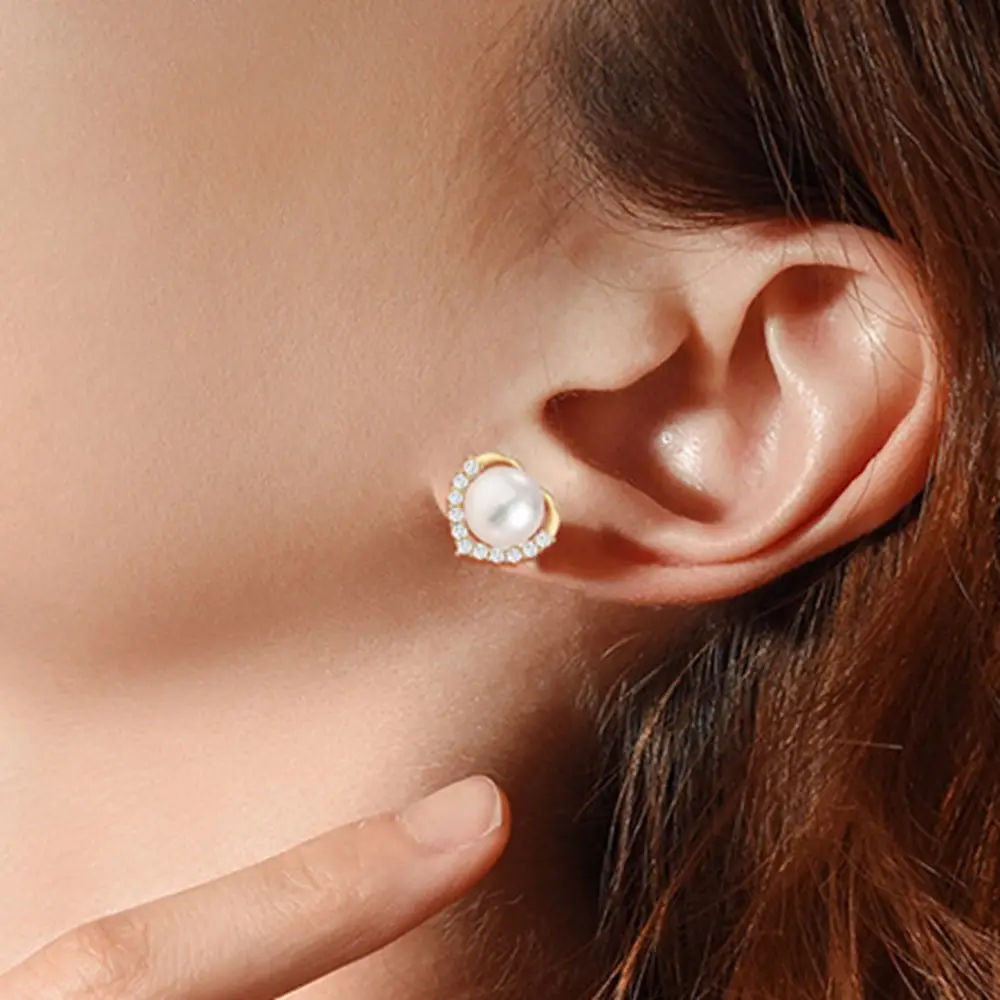 S925 Heart Pearl Earrings for Women — feature 5