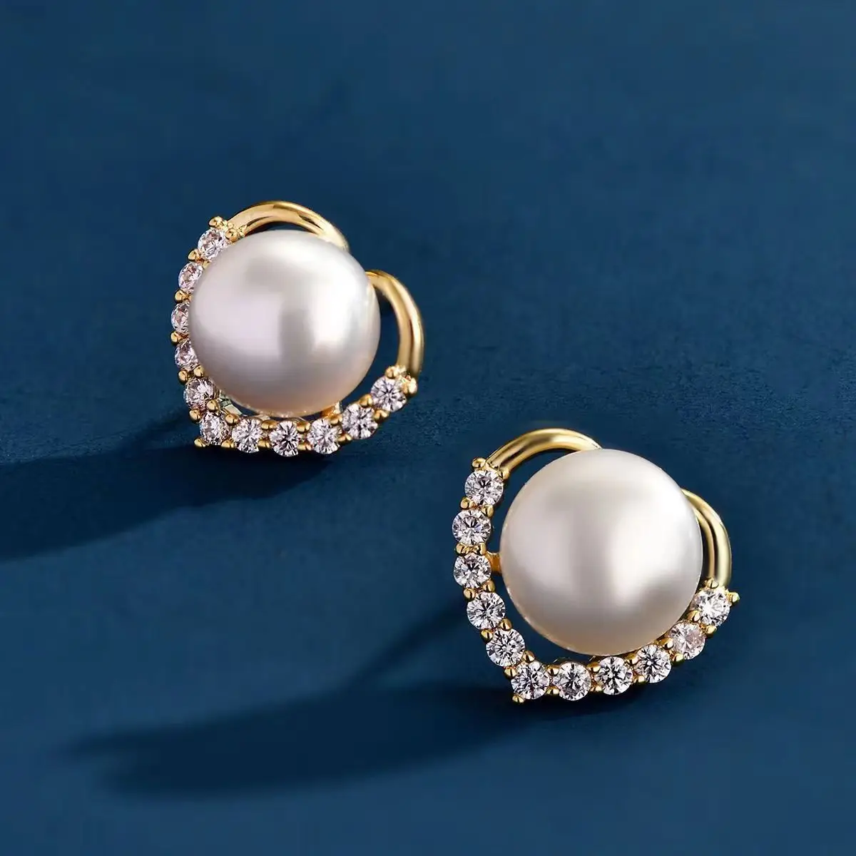 S925 Heart Pearl Earrings for Women — feature 7