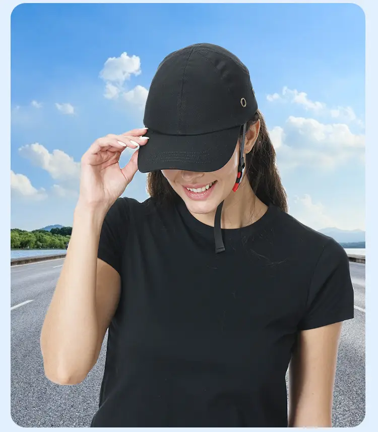 Red Men's Breathable Peaked Cap Sun Protection — feature 10