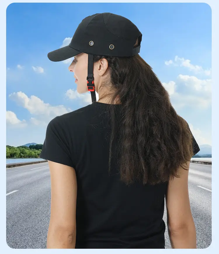 Red Men's Breathable Peaked Cap Sun Protection — feature 11