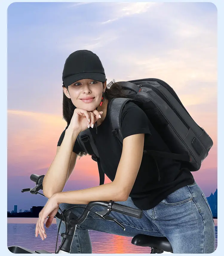 Red Men's Breathable Peaked Cap Sun Protection — feature 15