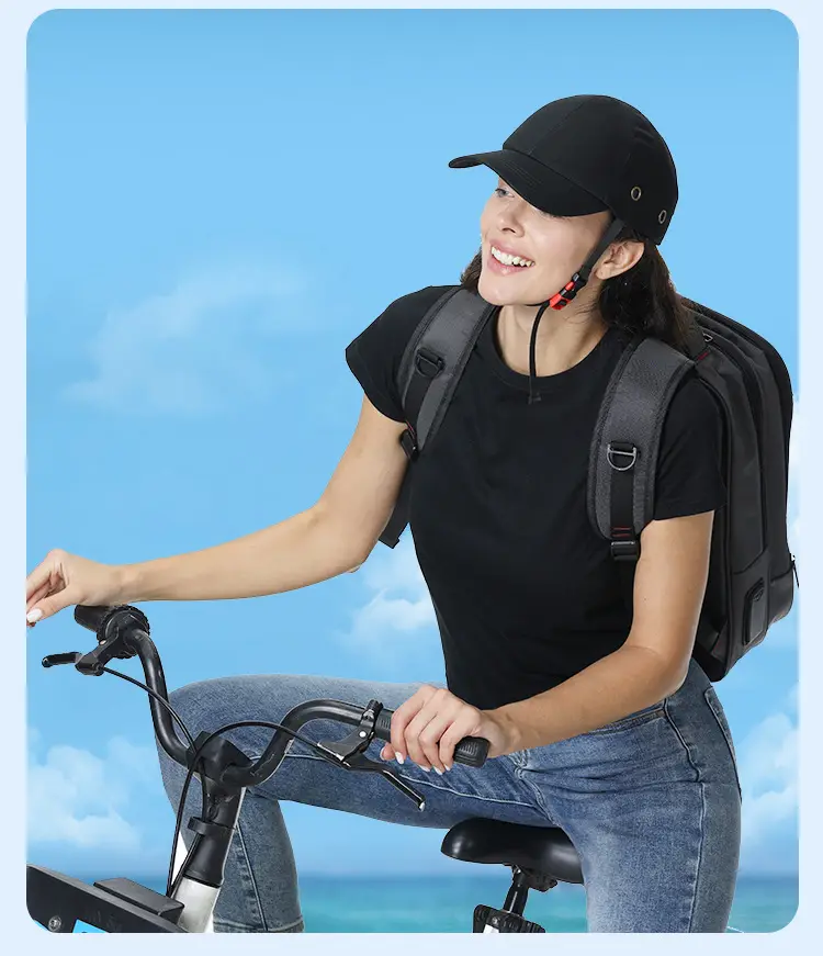 Red Men's Breathable Peaked Cap Sun Protection — feature 16