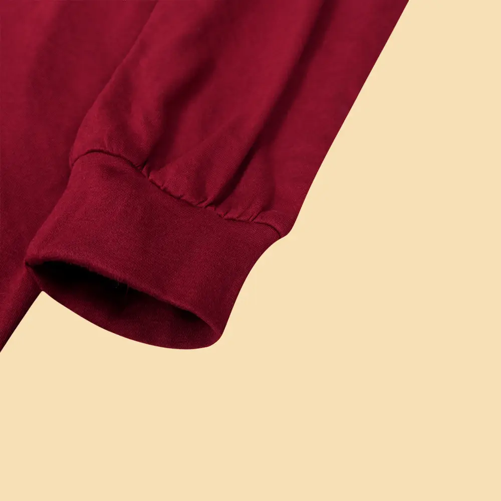 Plus Size V-Neck Hip Belt Dress Maroon — feature 11
