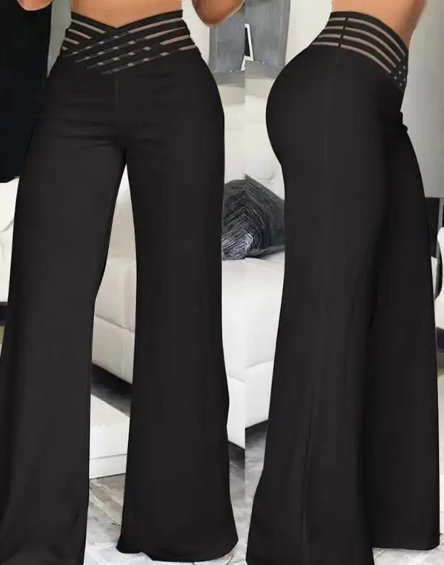 2023 Yellow Wide-leg Trousers for Women — feature 11