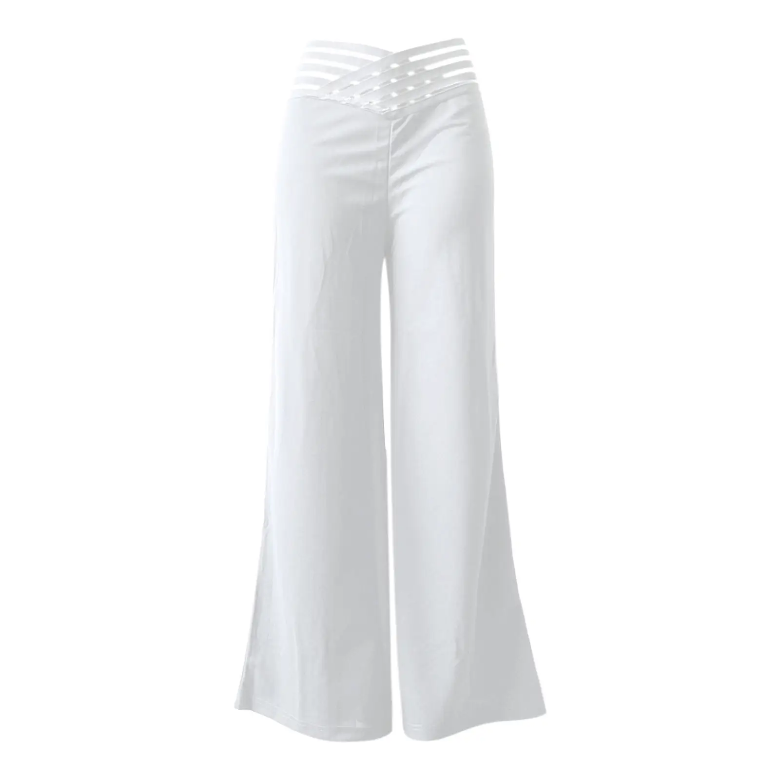 2023 Yellow Wide-leg Trousers for Women — feature 5