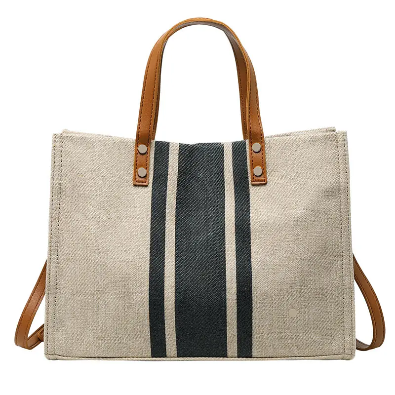 Korean Style Women's Portable Briefcase Canvas Bag