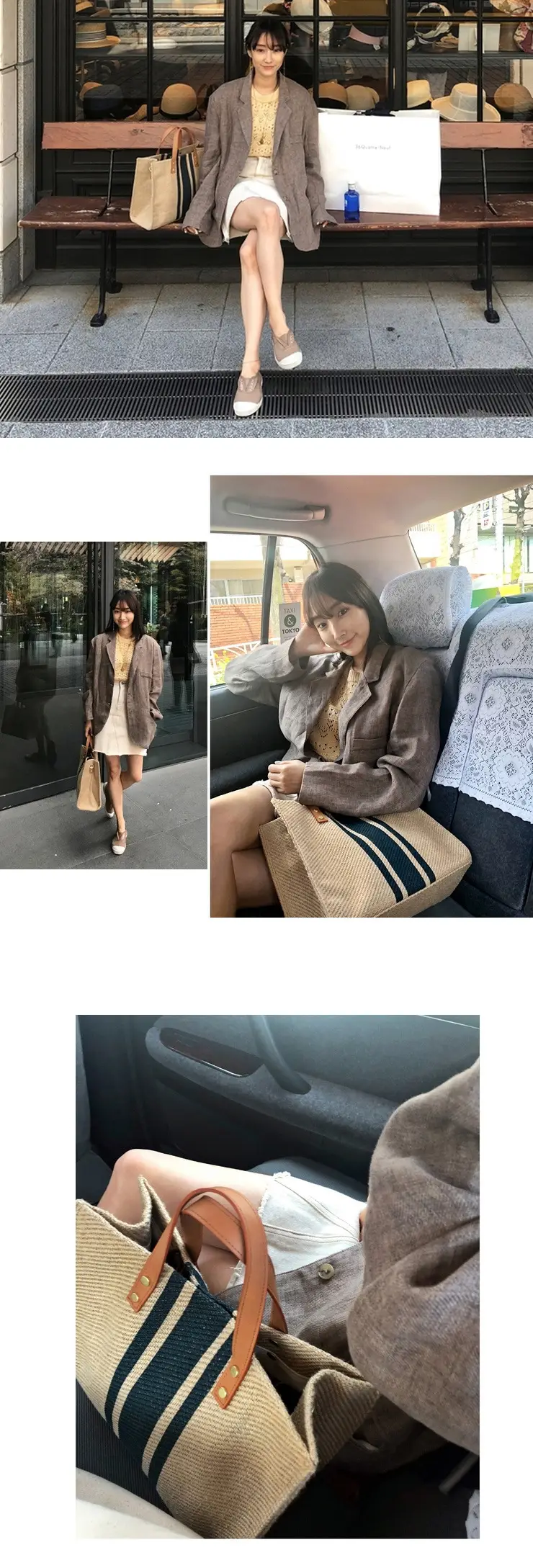 Korean Style Women's Portable Briefcase Canvas Bag — feature 3