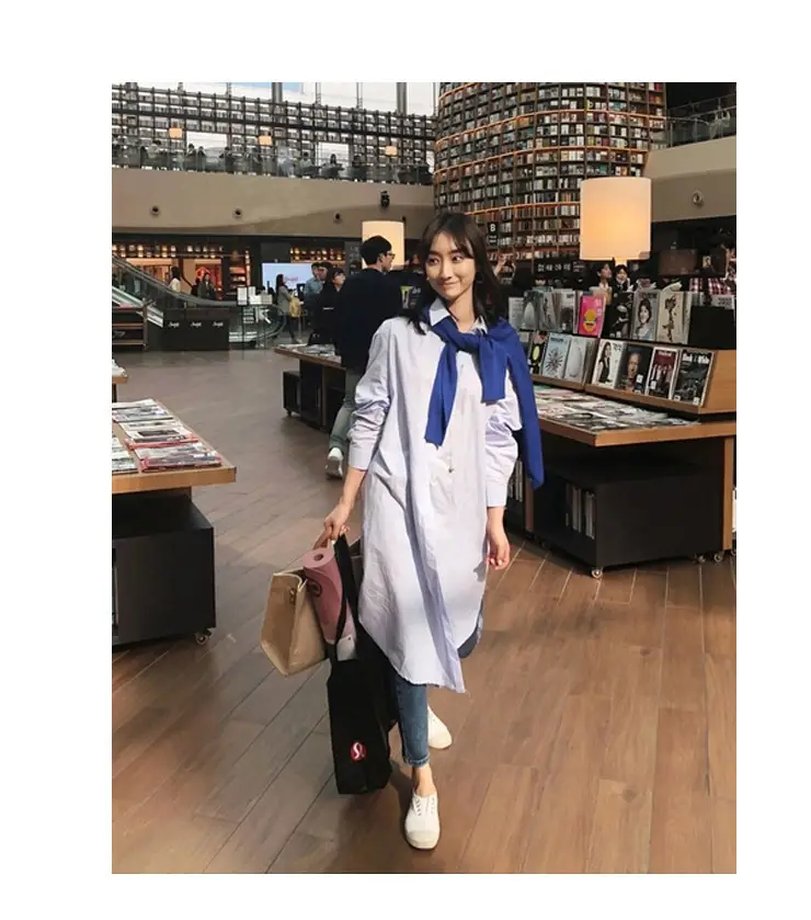Korean Style Women's Portable Briefcase Canvas Bag — feature 5