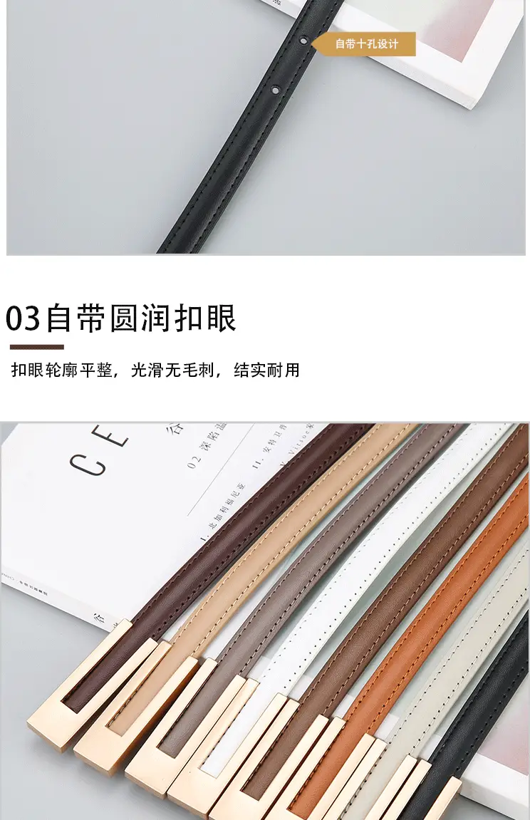 Women Genuine Leather Belt Retro Brown Soft Cowhide β feature 10
