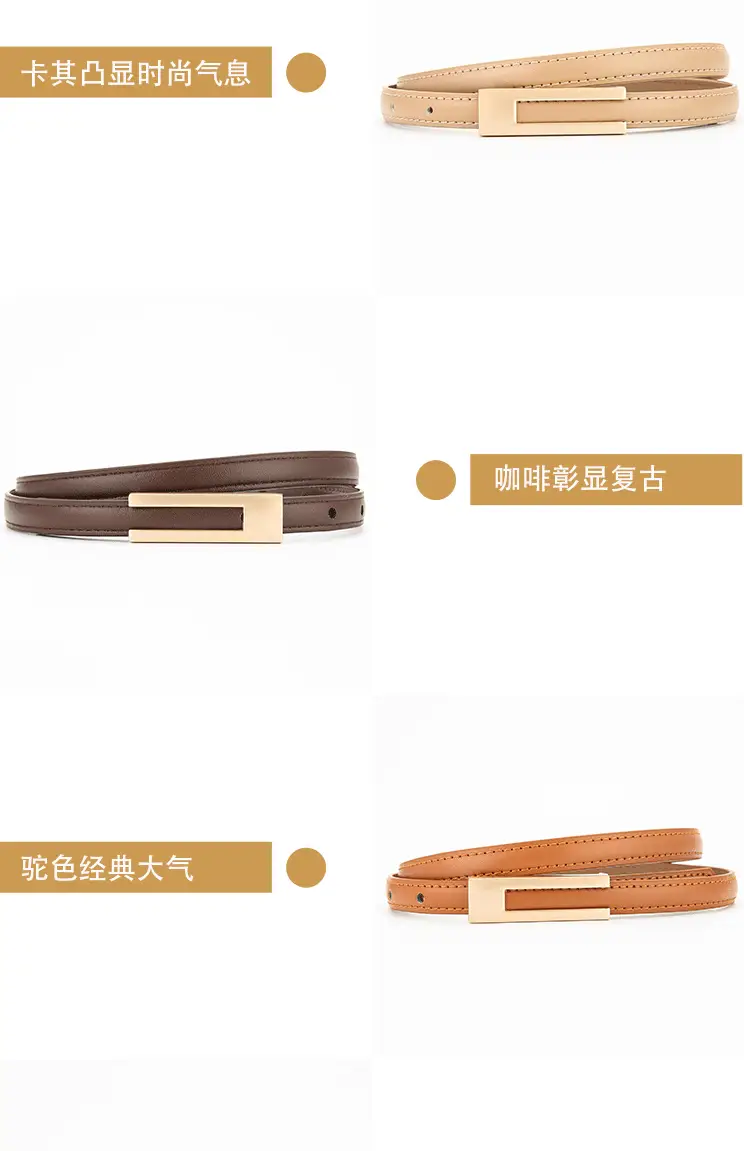 Women Genuine Leather Belt Retro Brown Soft Cowhide β feature 7