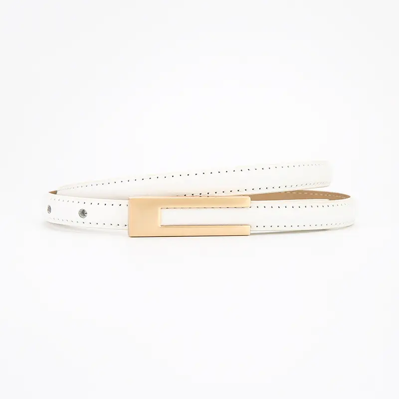 Women Genuine Leather Belt Retro Brown Soft Cowhide - Image 2