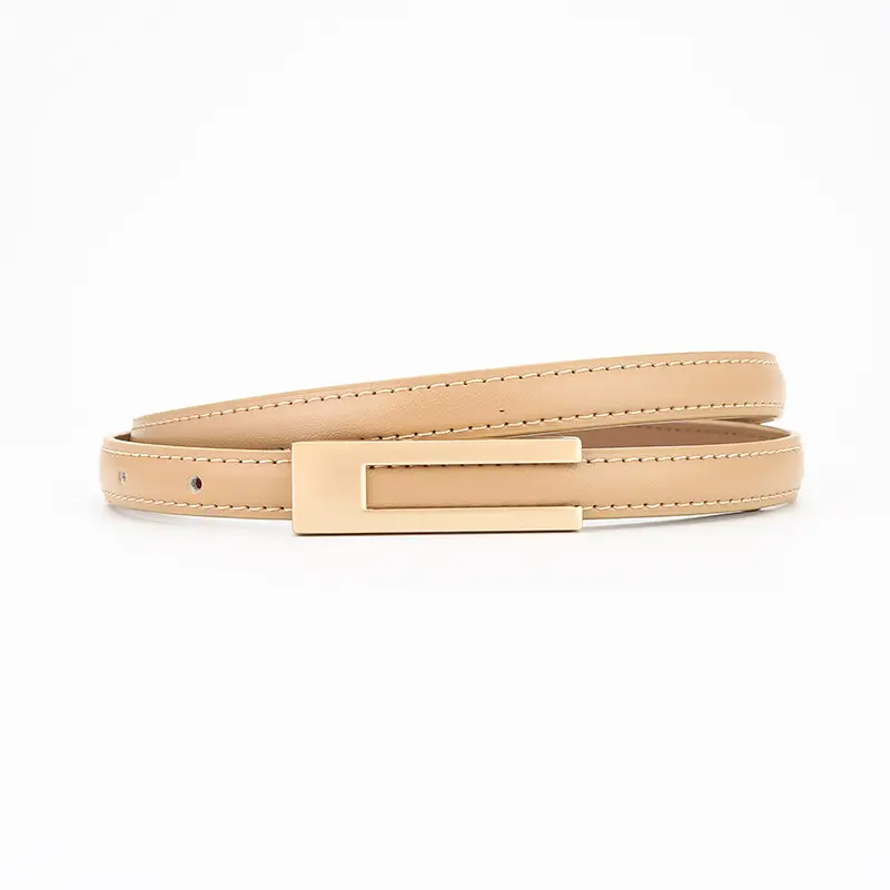 Women Genuine Leather Belt Retro Brown Soft Cowhide - Image 6
