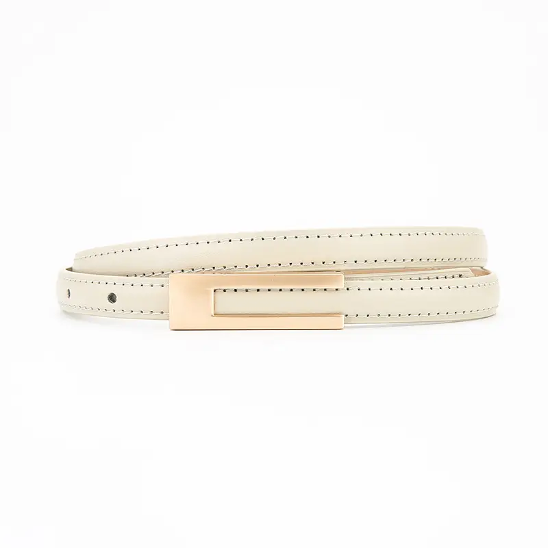 Women Genuine Leather Belt Retro Brown Soft Cowhide - Image 7