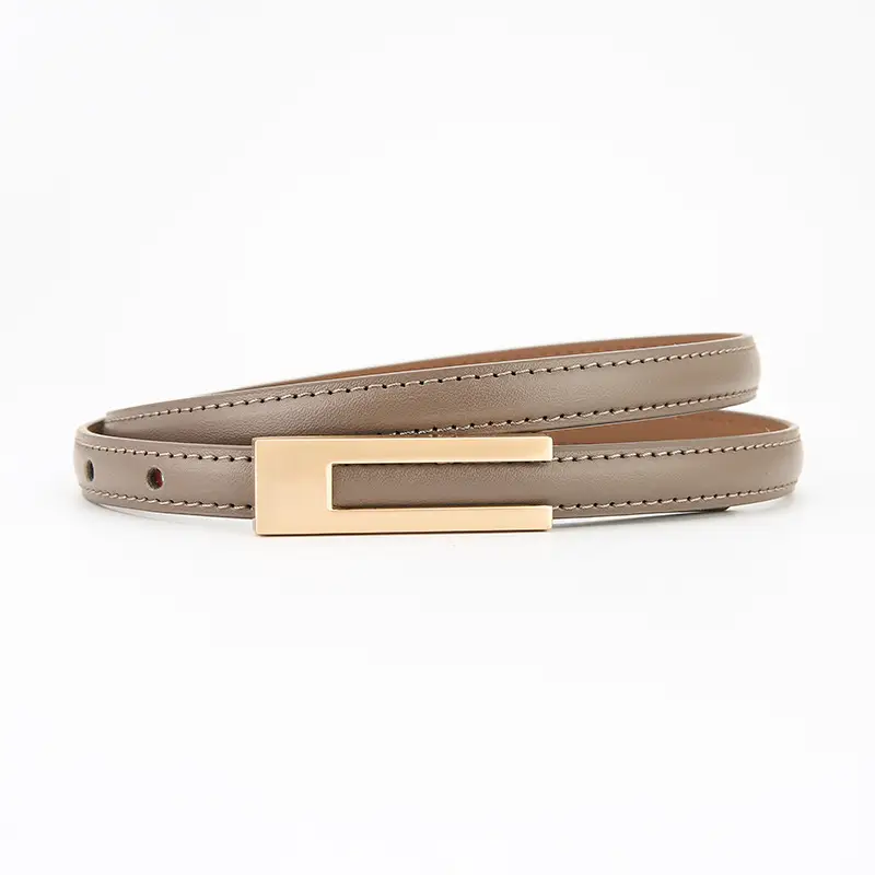 Women Genuine Leather Belt Retro Brown Soft Cowhide - Image 8