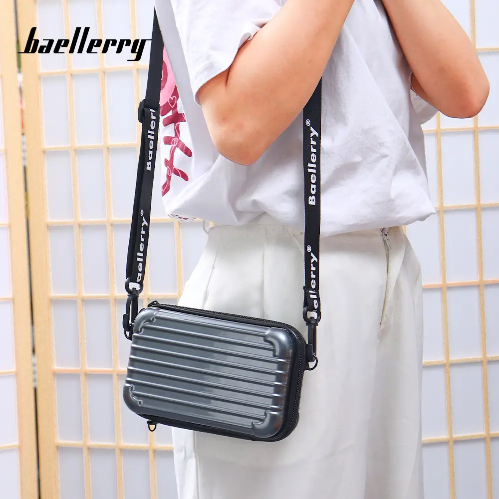 Women's Mini 7 Inch Hard Shell Cosmetic Bag Shoulder Crossbody - Image 11