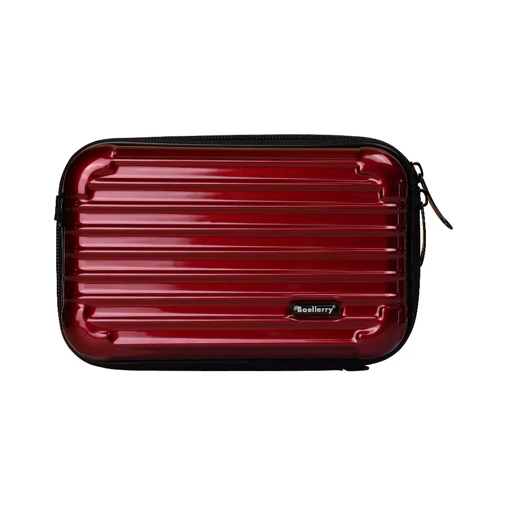 Women's Mini 7 Inch Hard Shell Cosmetic Bag Shoulder Crossbody - Image 8