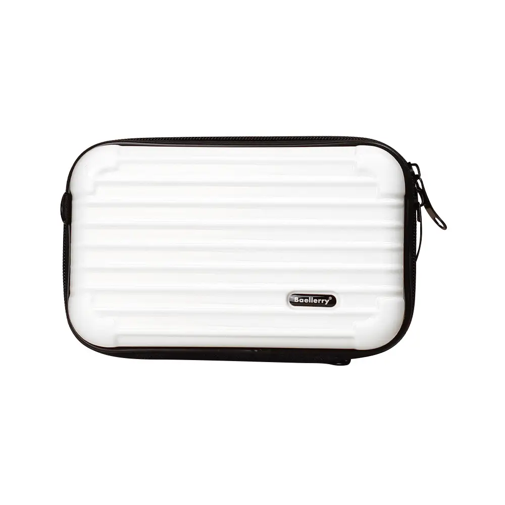 Women's Mini 7 Inch Hard Shell Cosmetic Bag Shoulder Crossbody - Image 3