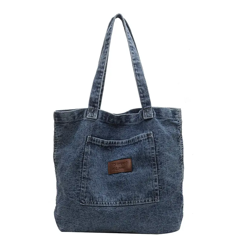 Women Denim Shoulder Bag Large Capacity 2026 - Image 7