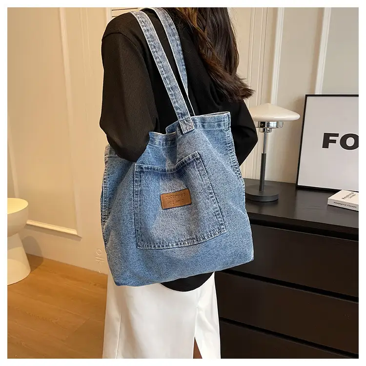 Women Denim Shoulder Bag Large Capacity 2026 — feature 12