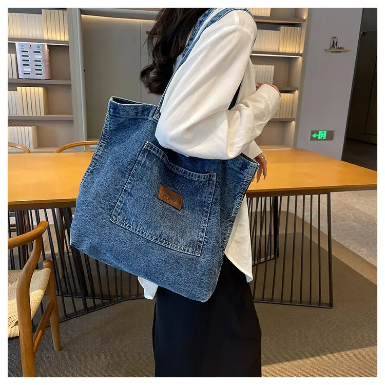 Women Denim Shoulder Bag Large Capacity 2026 — feature 13