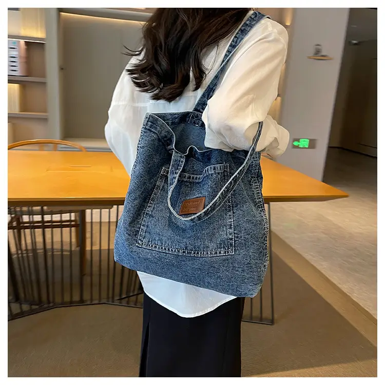 Women Denim Shoulder Bag Large Capacity 2026 — feature 14