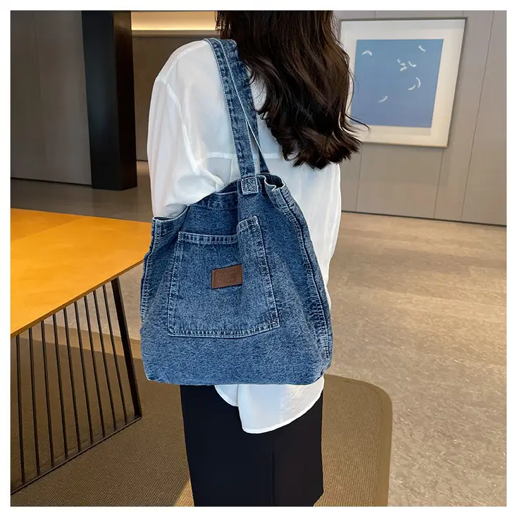 Women Denim Shoulder Bag Large Capacity 2026 — feature 24