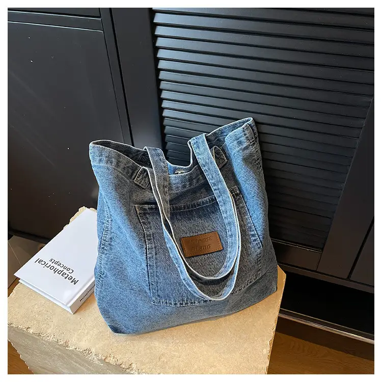 Women Denim Shoulder Bag Large Capacity 2026 — feature 31